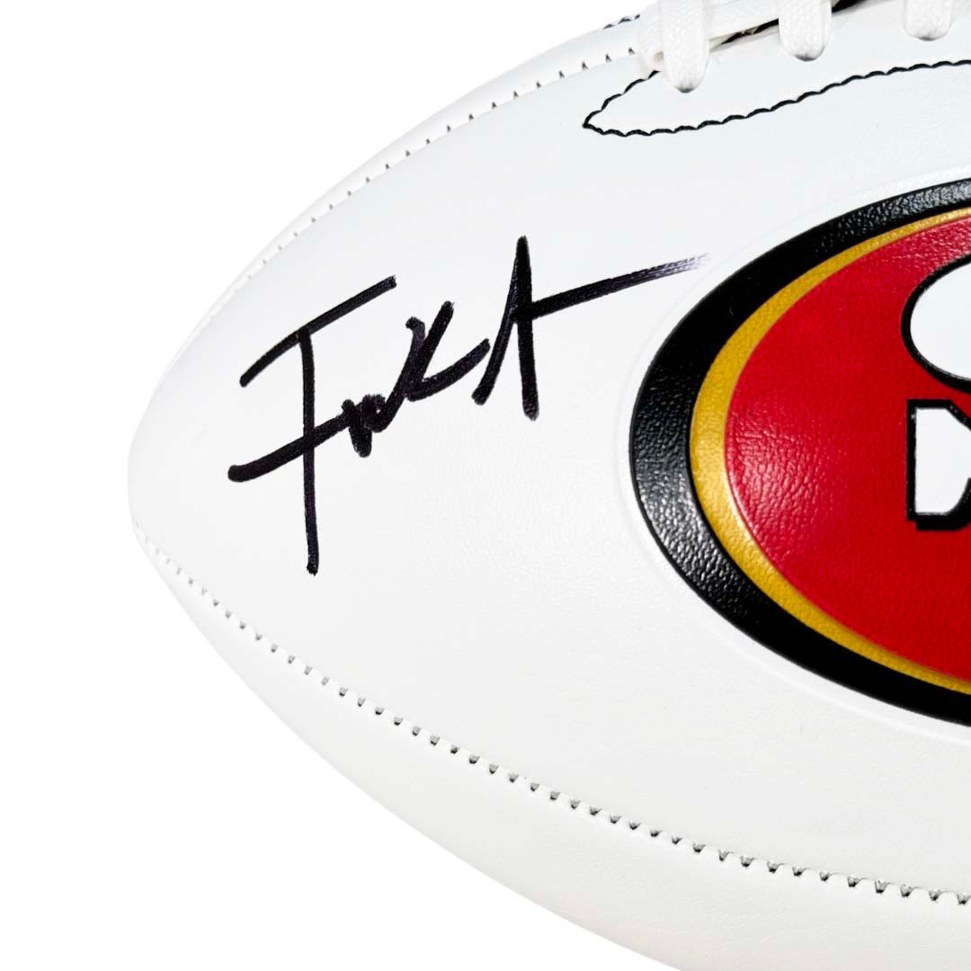 Frank Gore Signed San Francisco 49ers Logo Football (JSA) -