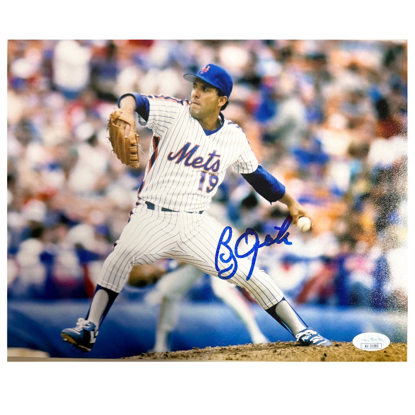 Bob Ojeda Signed New York Pose 1 Baseball 8x10 Photo (JSA)