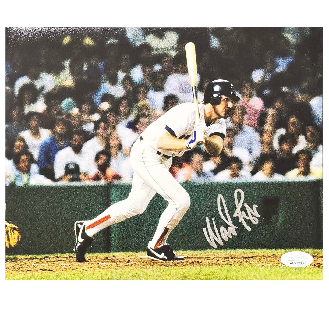 Wade Boggs Signed New York Pose 3 Baseball 8x10 Photo (JSA)