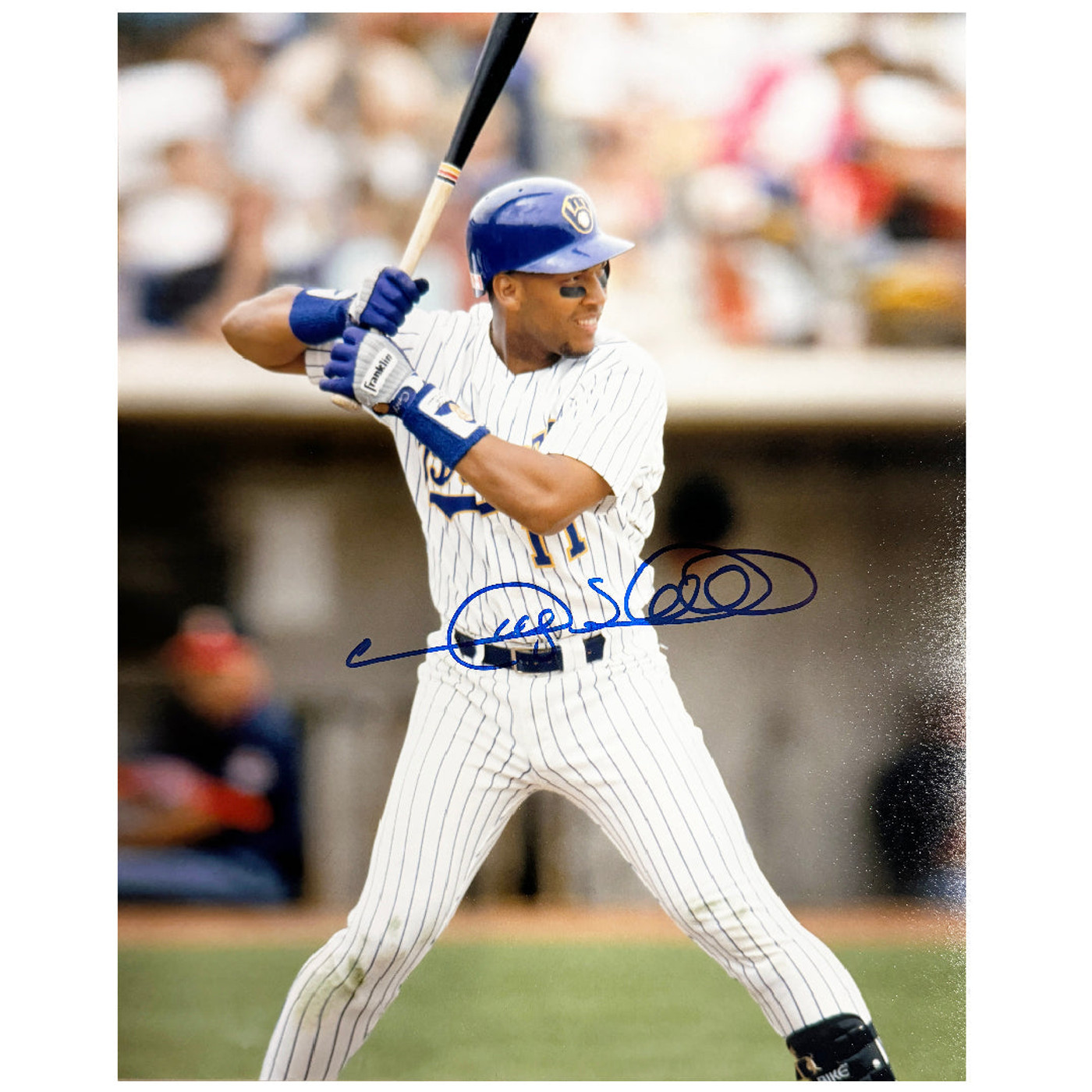 Gary Sheffield Signed Milwaukee Pose 7 Baseball 8x10 Photo