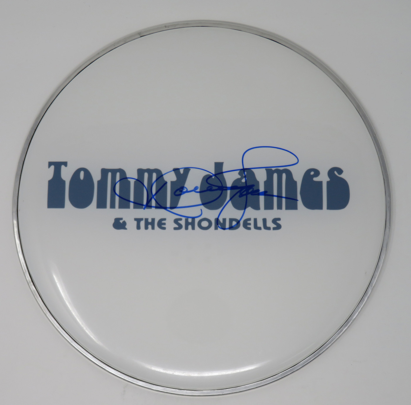 Tommy James & The Shondells Signed Drumhead LH-FF67996