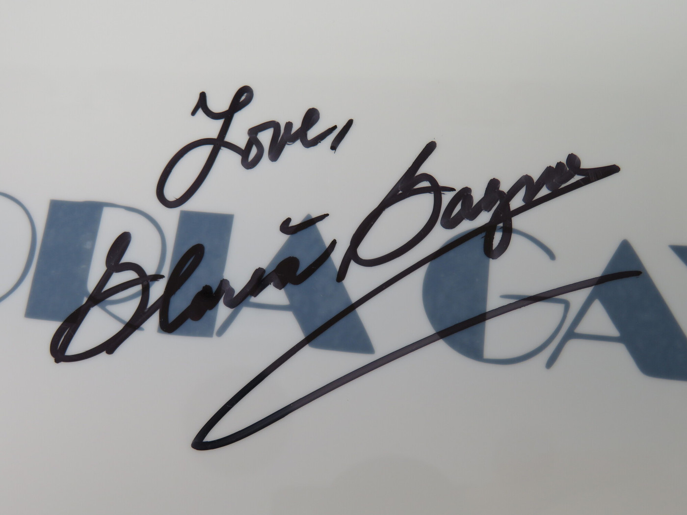 Gloria Gaynor Signed Drumhead AQ11913
