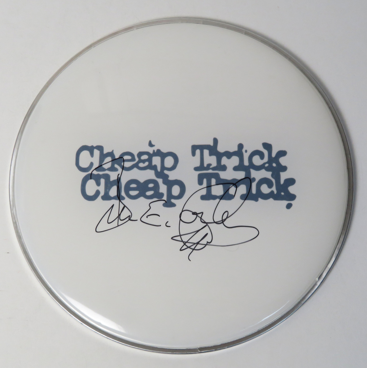 Bun E. Carlos Signed Drumhead AQ12252
