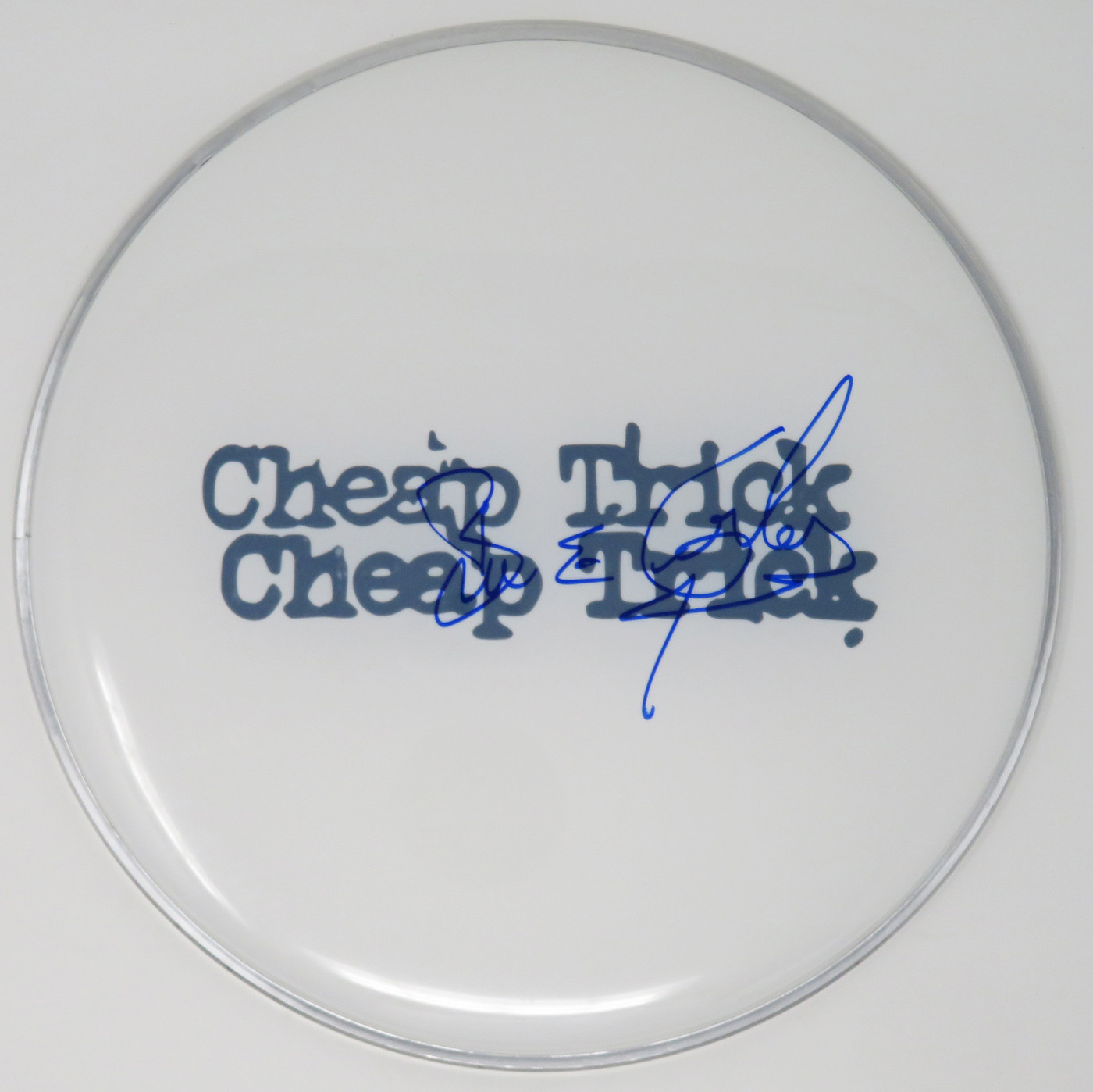Cheap Trick Signed Drumhead AQ60394
