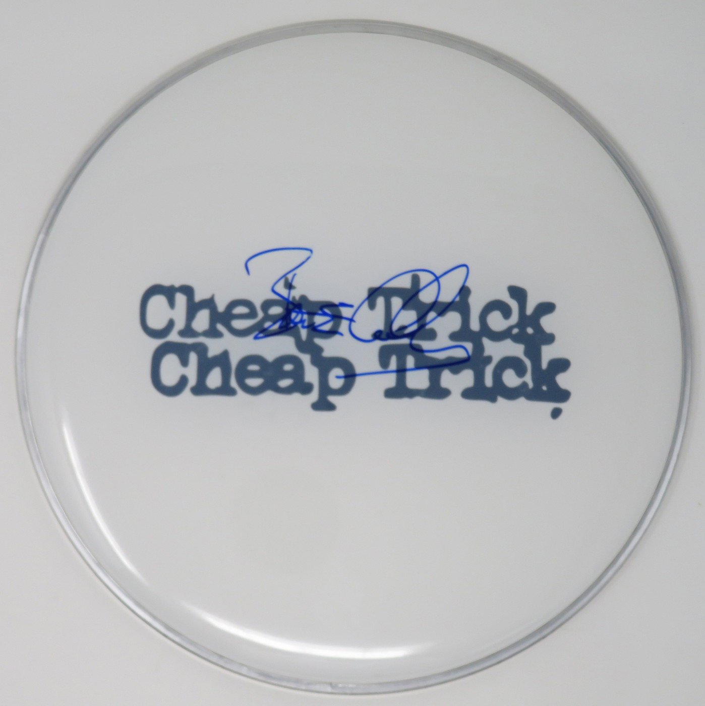 Cheap Trick Signed Drumhead AQ60397