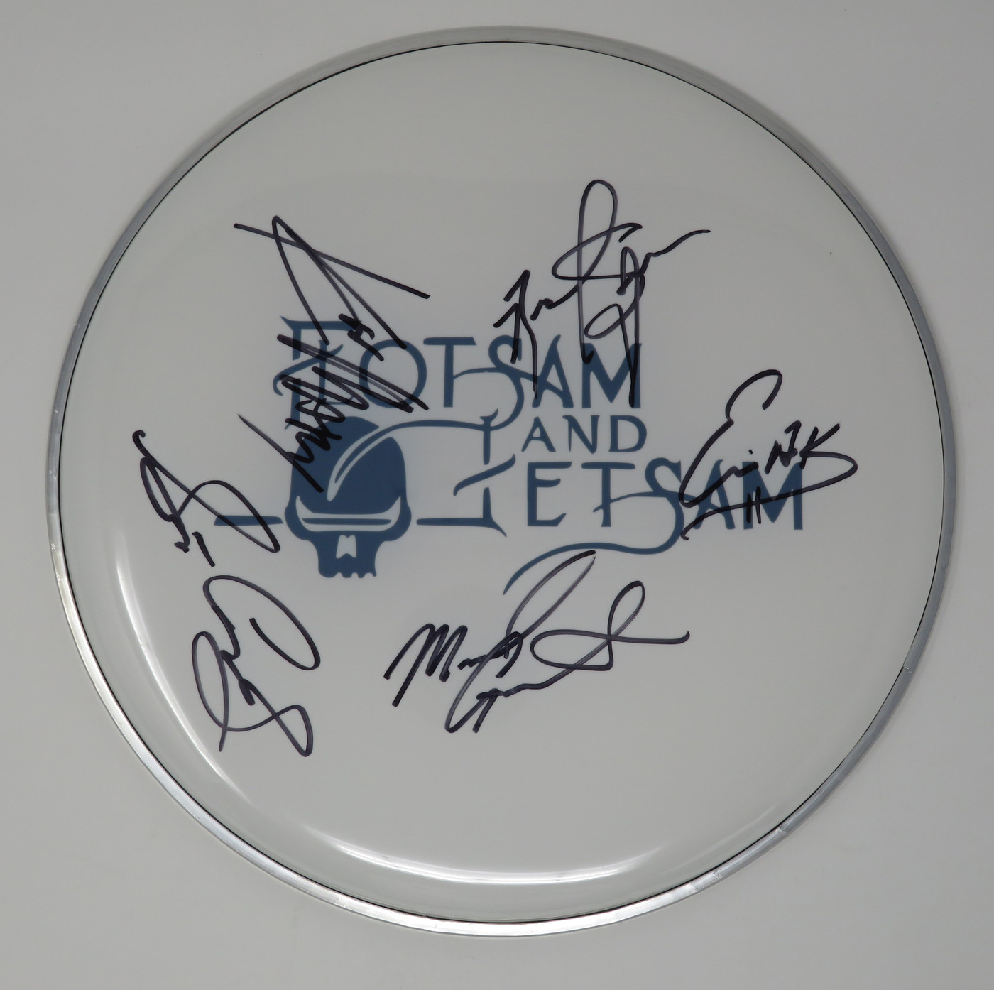 Flotsam And Jetsam Signed Drumhead RR59442