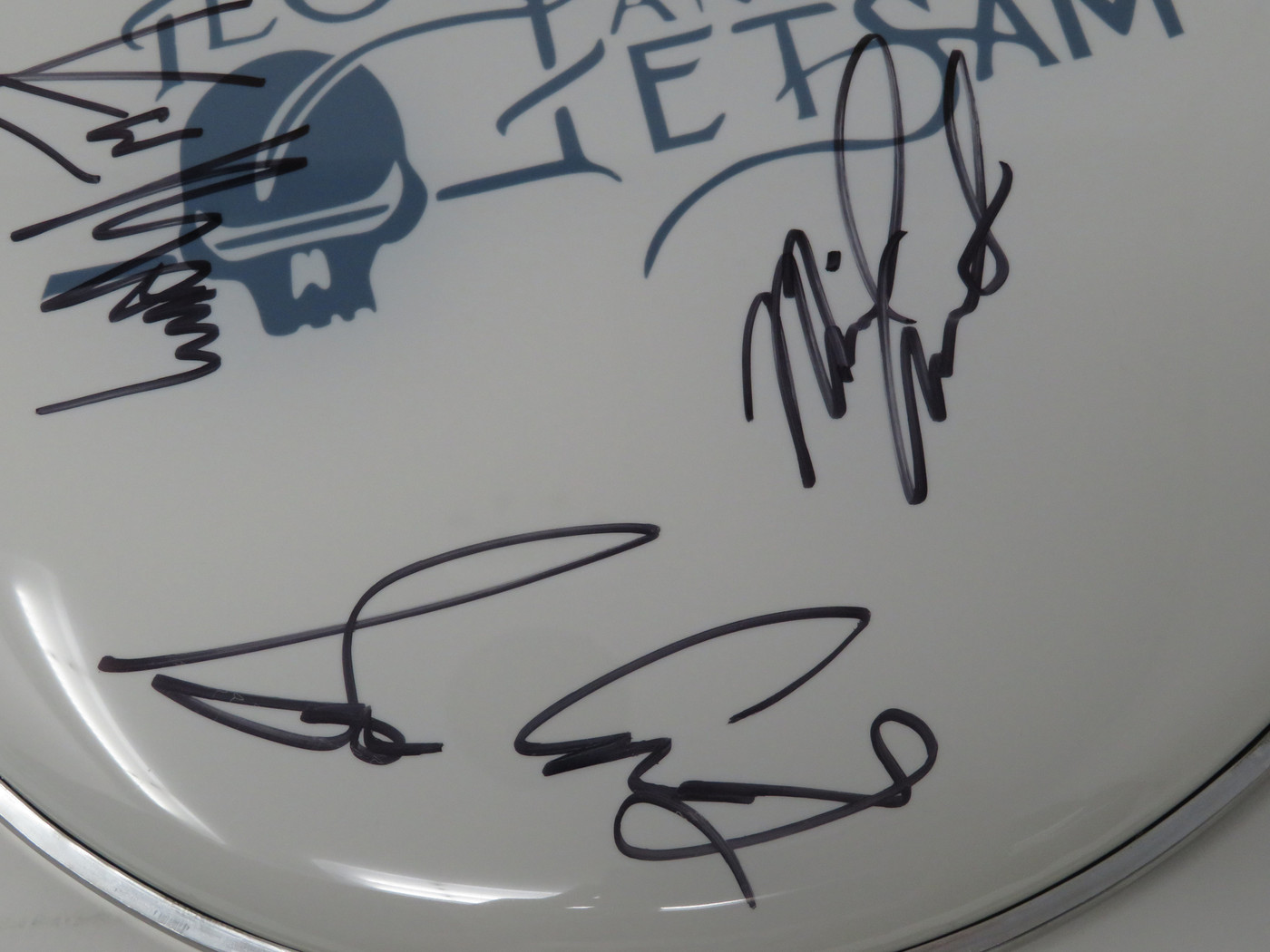 Flotsam And Jetsam Signed Drumhead