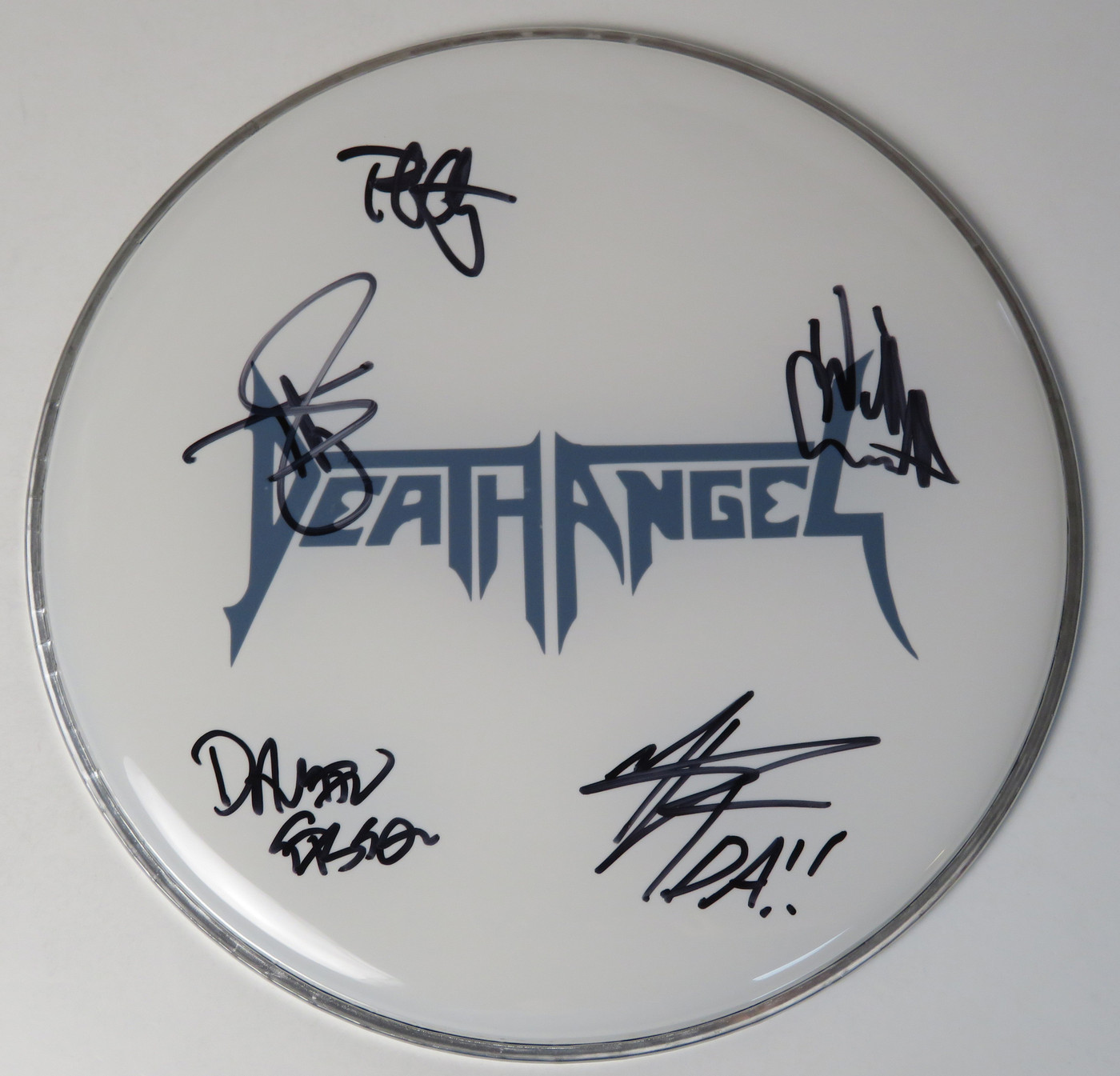 Death Angel Signed Drumhead FF52086