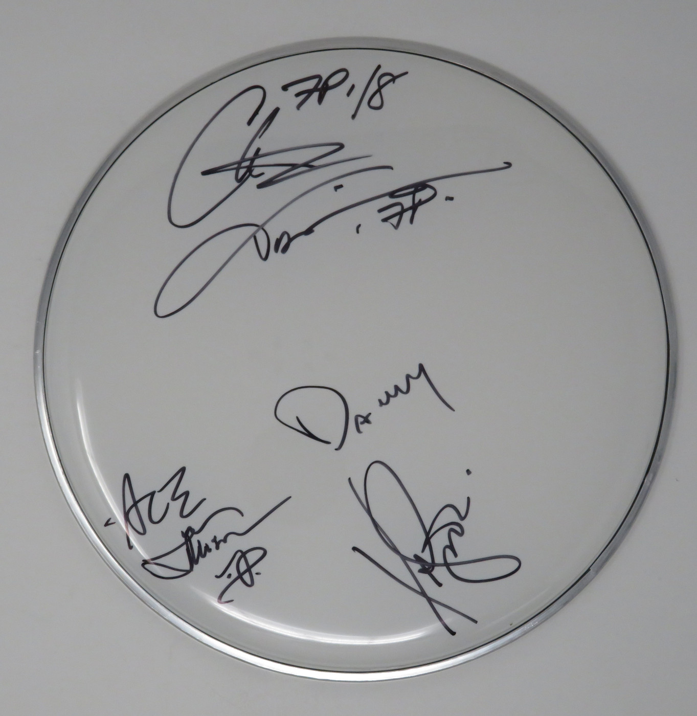 Faster Pussycat Signed Drumhead