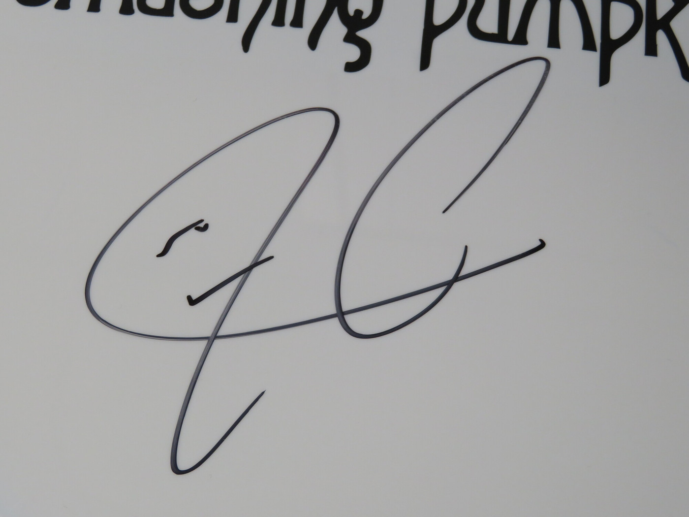 Smashing Pumpkins Signed Drumhead AQ12259