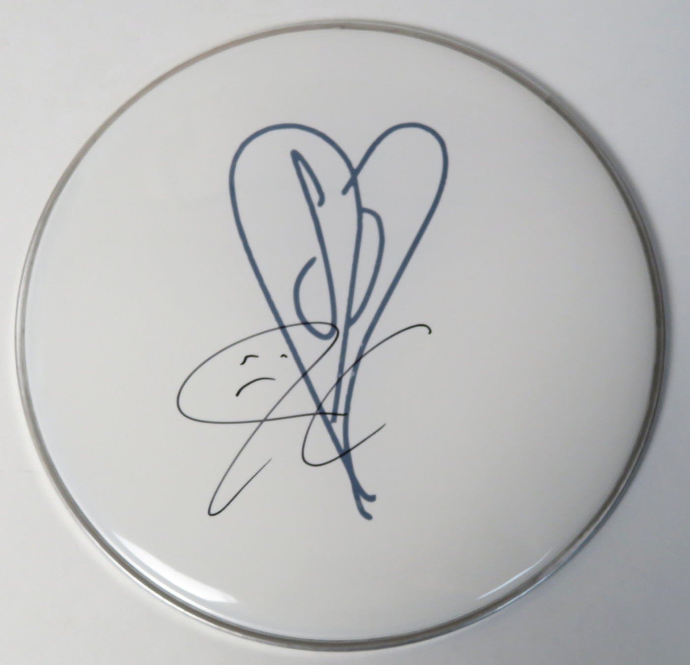 Smashing Pumpkins Signed Drumhead AQ12254