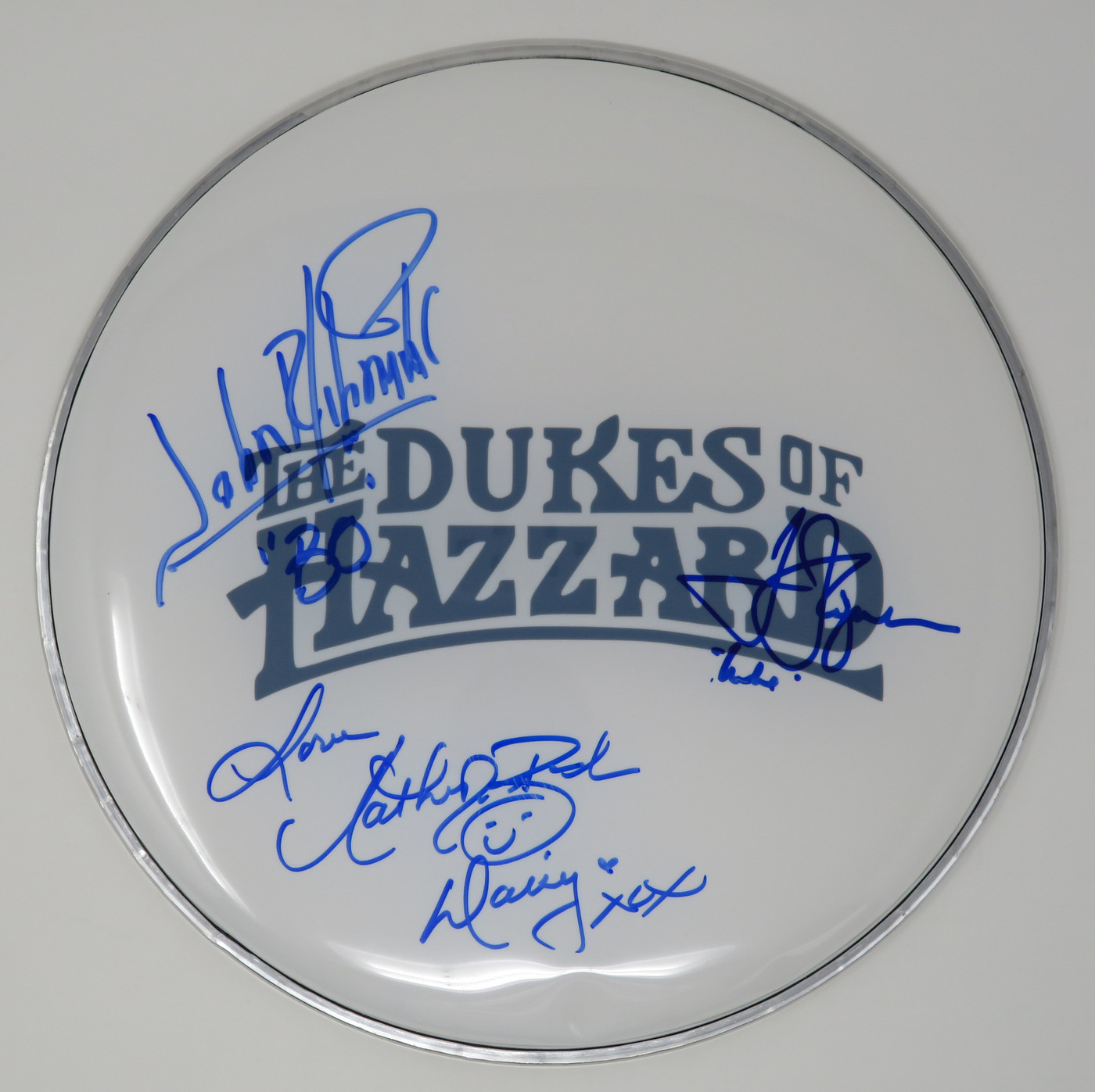 The Dukes Of Hazzard Signed Drumhead RR58831