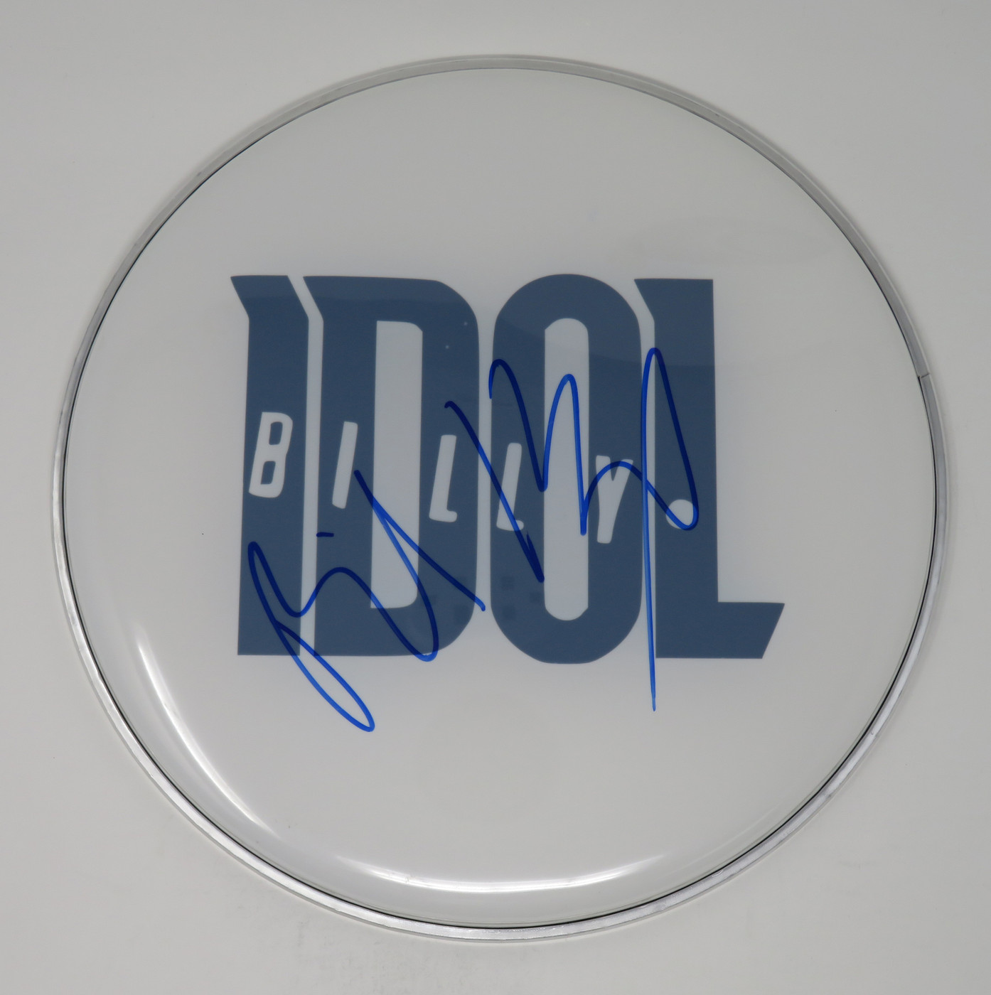 Billy Idol Signed Drumhead RR59151