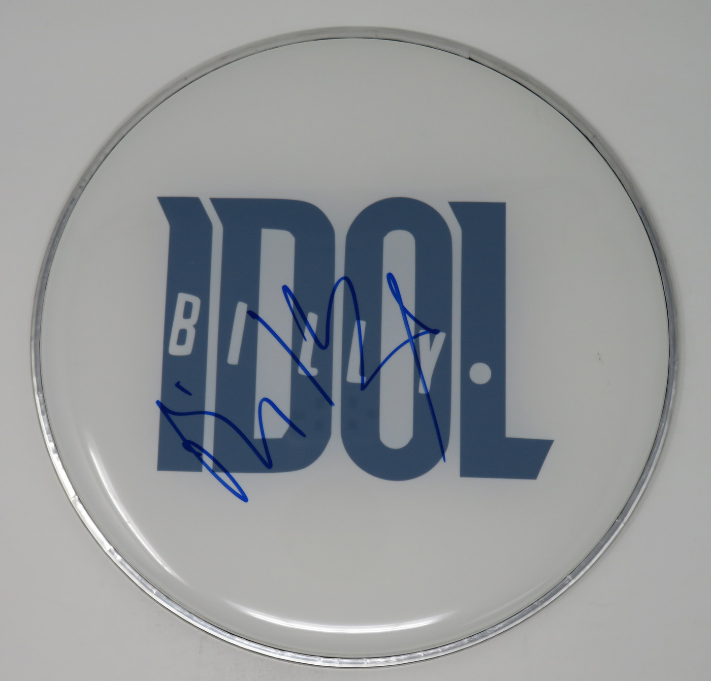 Billy Idol Signed Drumhead LH-RR59152