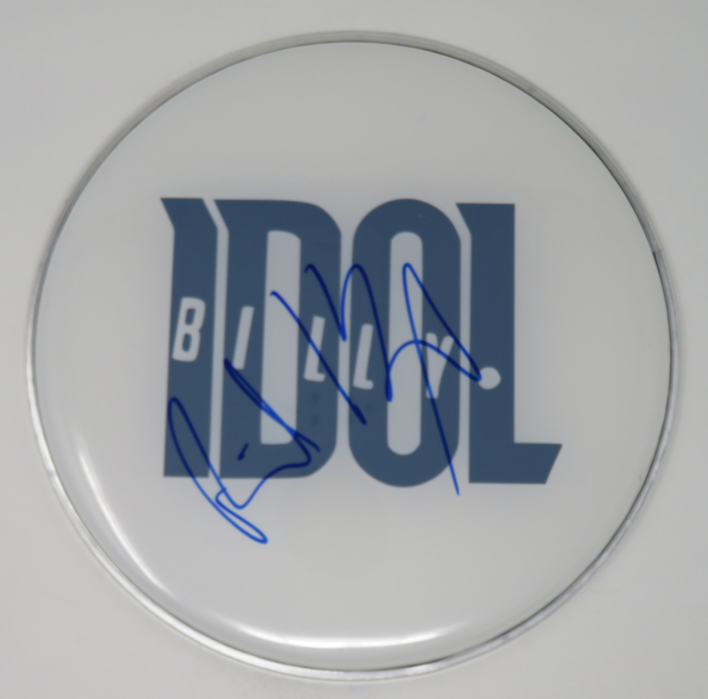 Billy Idol Signed Drumhead RR59147