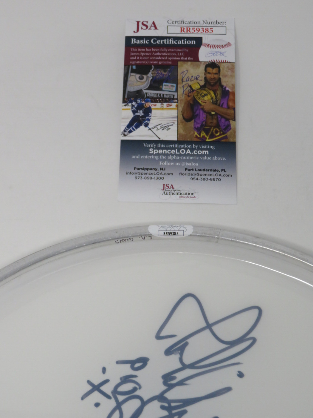 LA Guns Signed Drumhead