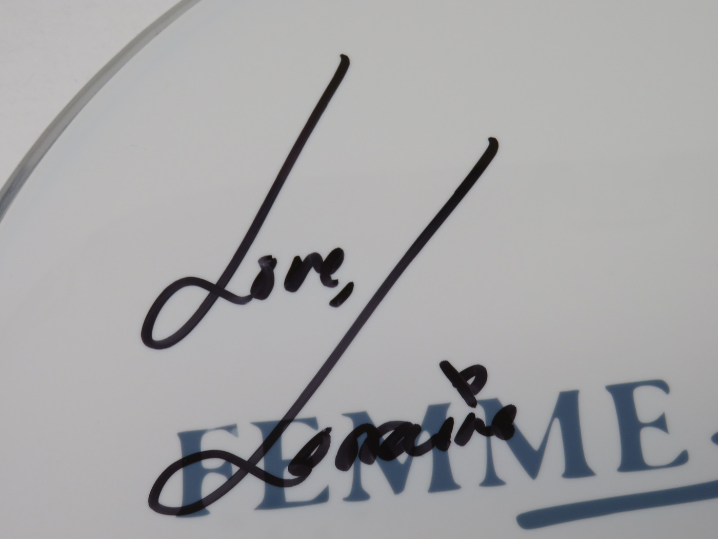 Femme Fatale Signed Drumhead RR59301