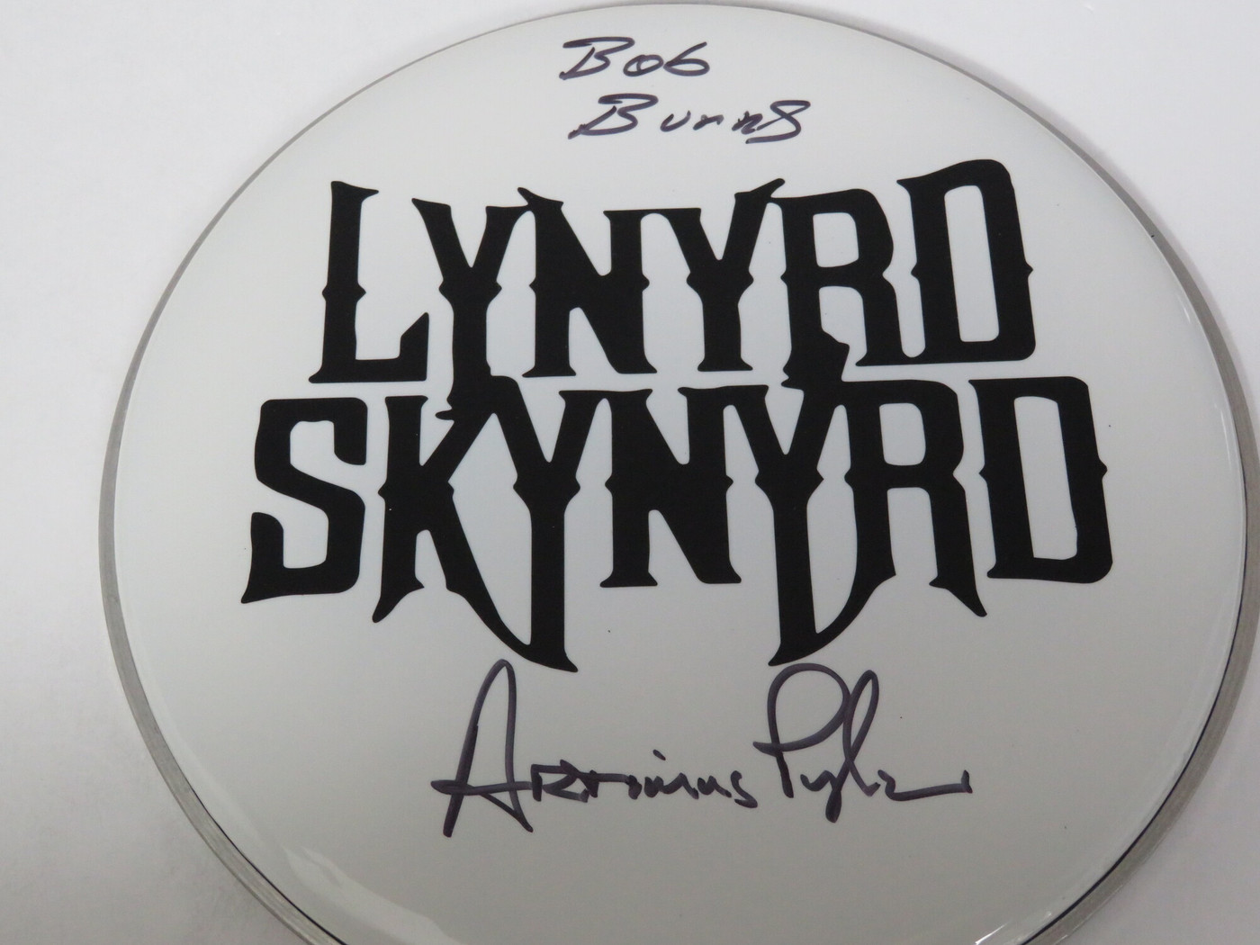 Lynyrd Skynyrd Signed Drumhead RR58929