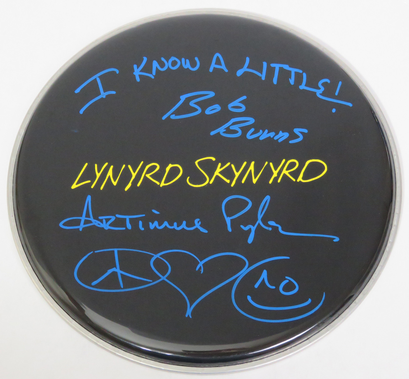 Lynyrd Skynyrd Signed Drumhead RR58894