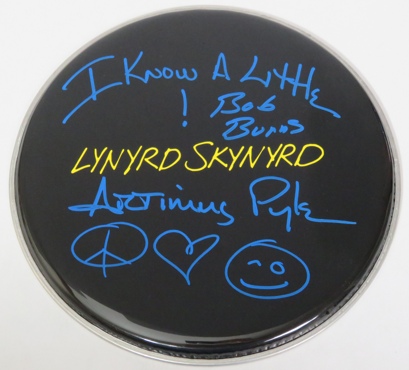 Lynyrd Skynyrd Signed Drumhead RR58897