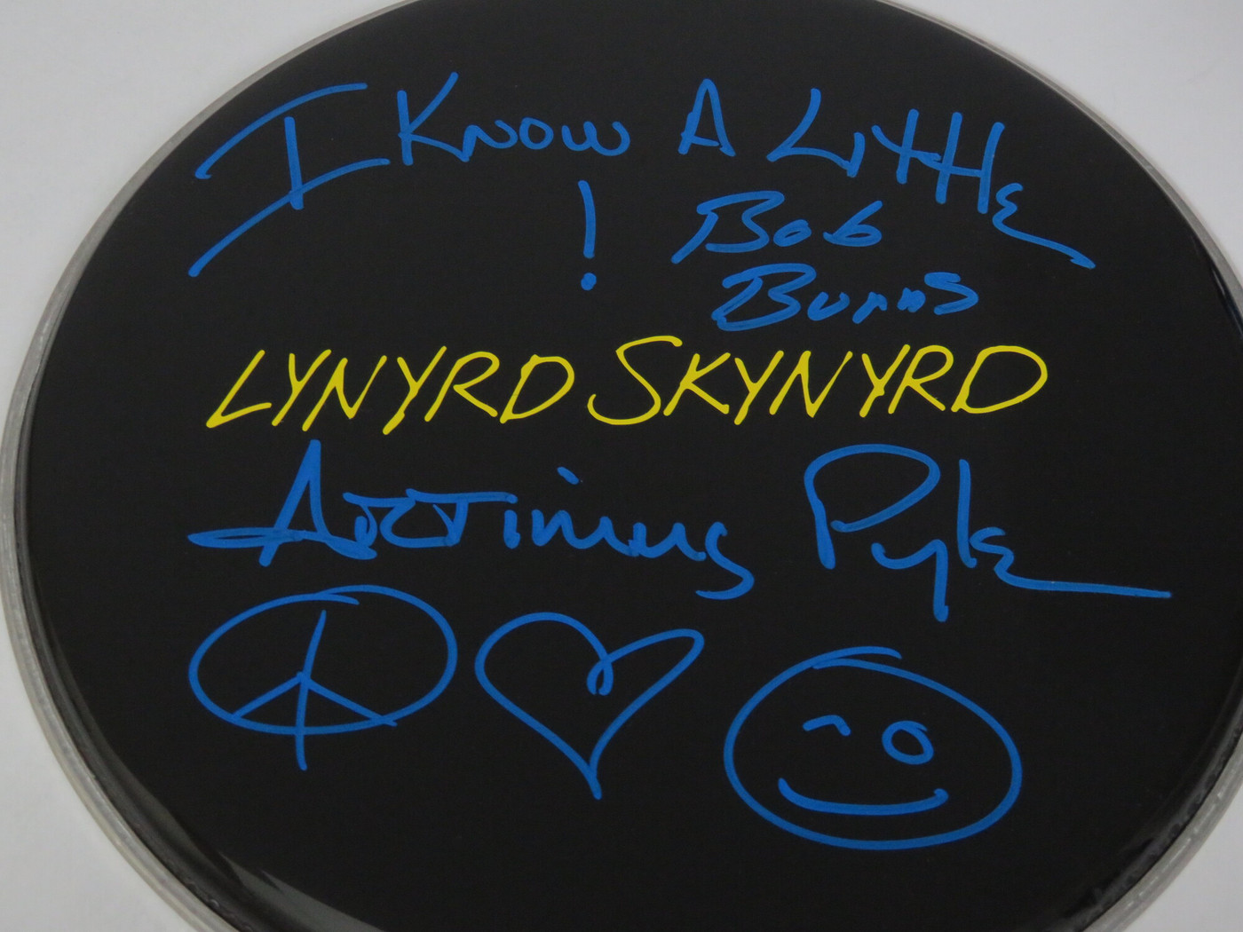 Lynyrd Skynyrd Signed Drumhead RR58897