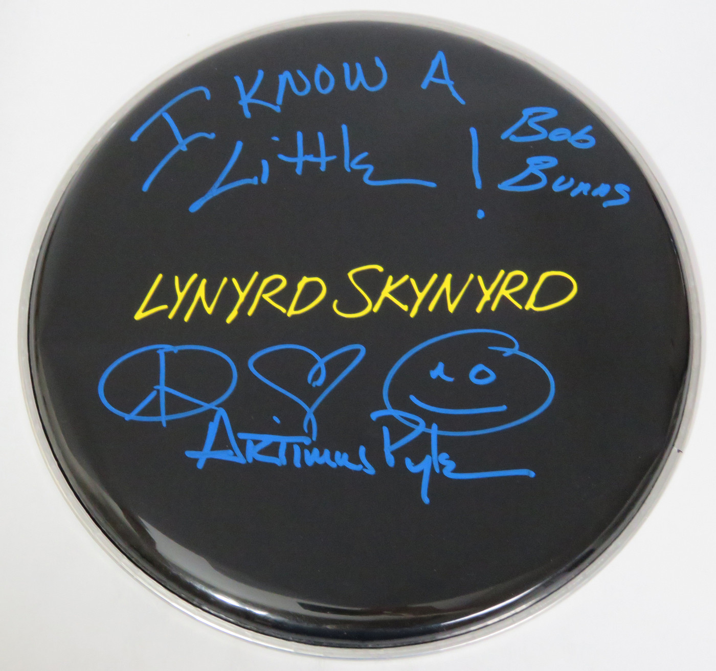 Lynyrd Skynyrd Signed Drumhead RR58901