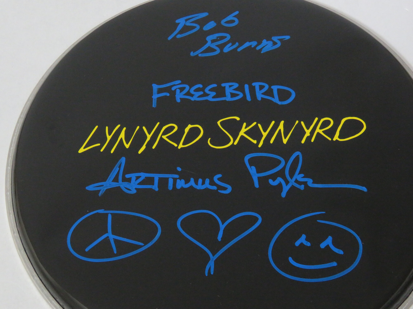 Lynyrd Skynyrd Signed Drumhead RR58900