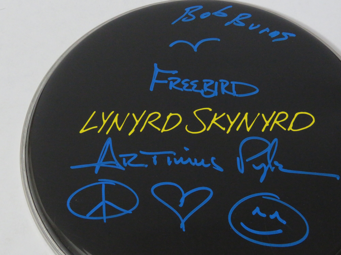 Lynyrd Skynyrd Signed Drumhead RR58902