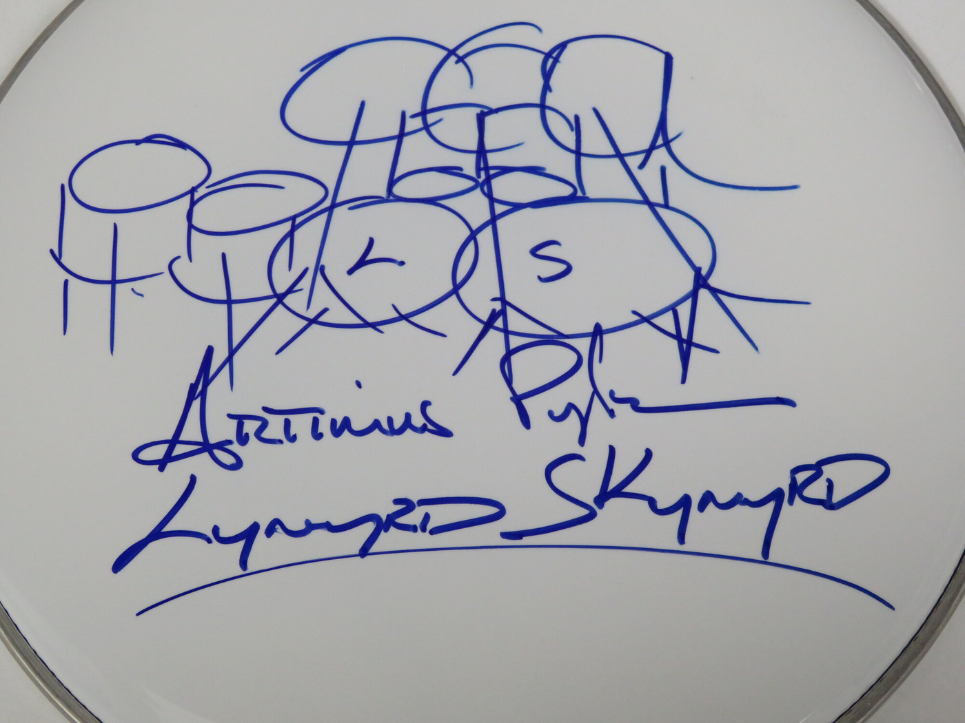 Lynyrd Skynyrd Signed Drumhead RR58923