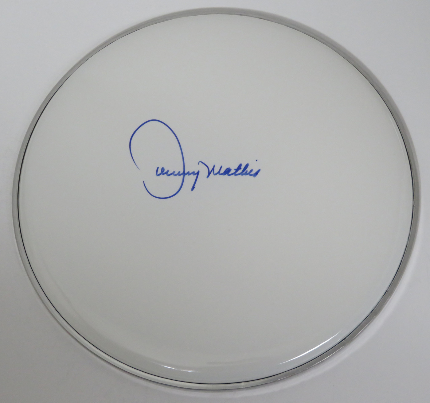 Johnny Mathis Signed Drumhead FF65862