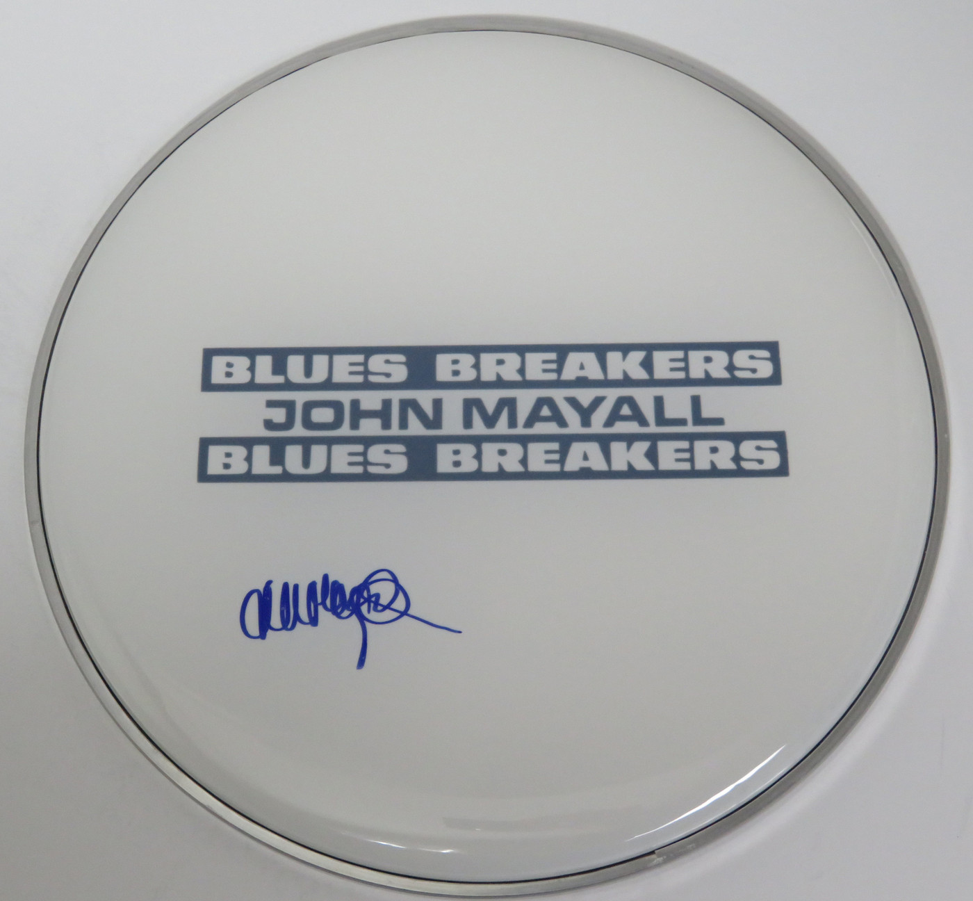 John Mayall And The Blues Breakers Signed Drumhead RR58891