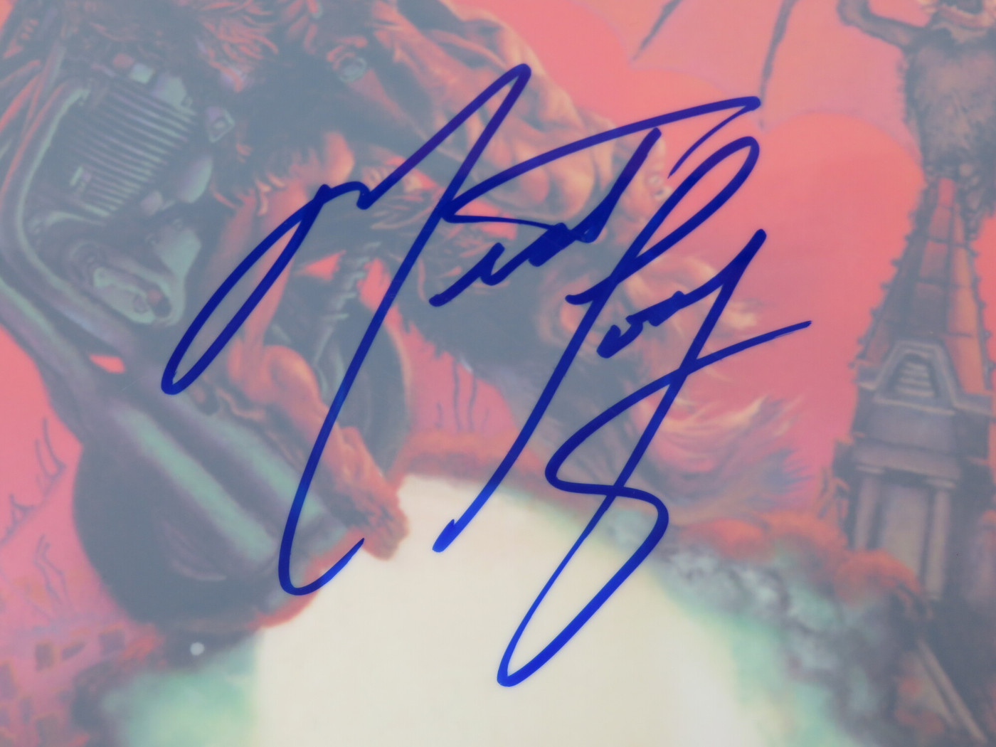 Meat Loaf Signed Drumhead LH-RR58663