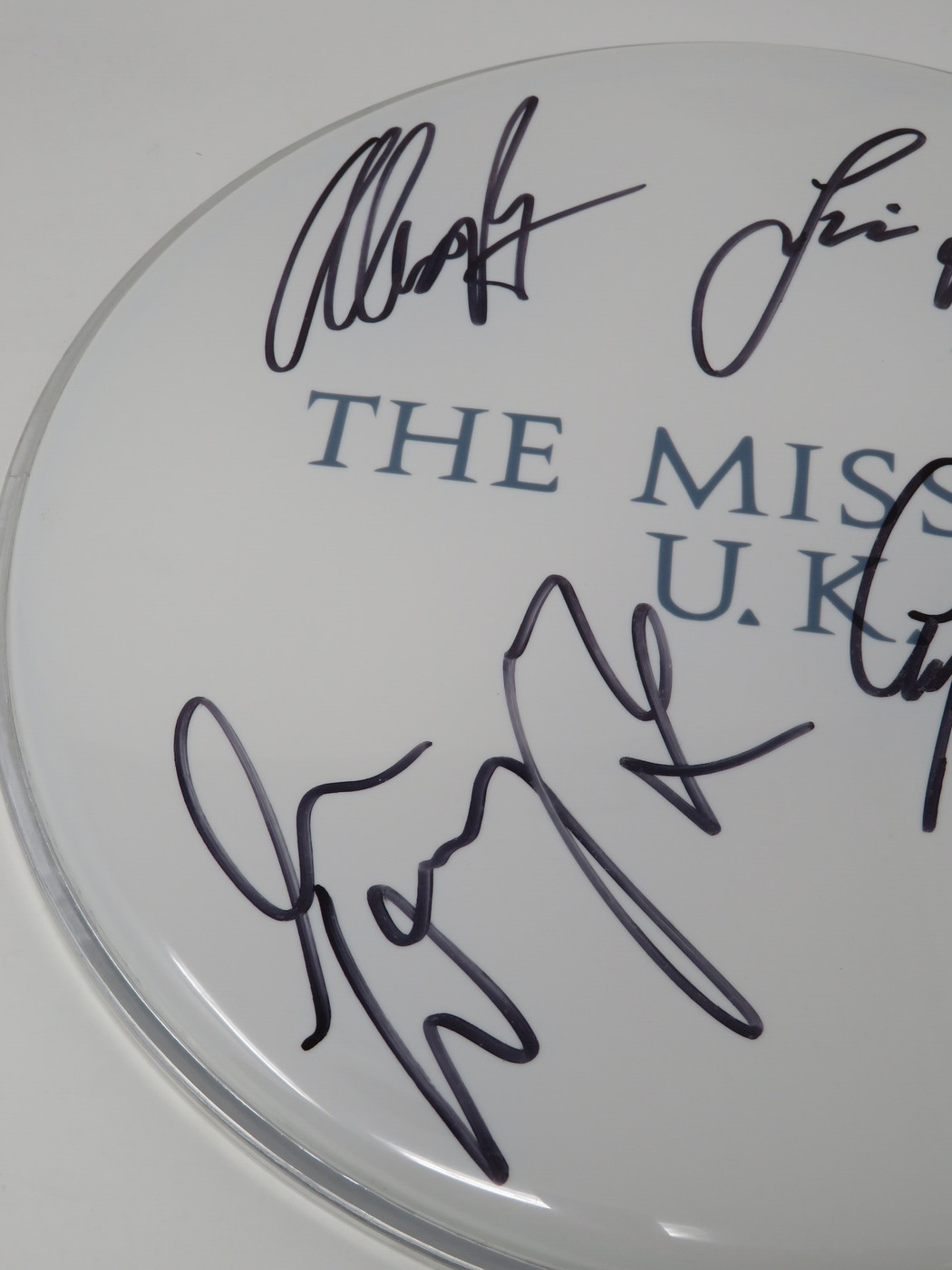 The Mission U.K. Signed Drumhead LH-AS68430
