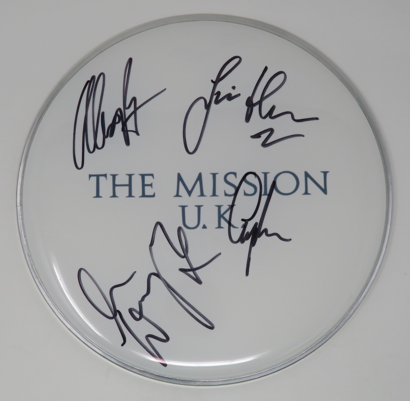 The Mission U.K. Signed Drumhead LH-AS68430
