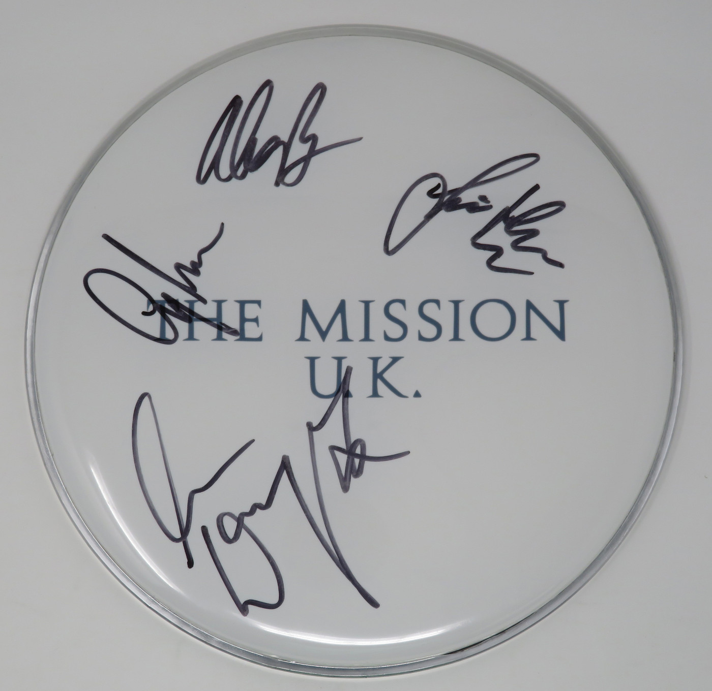 The Mission U.K. Signed Drumhead AS68429