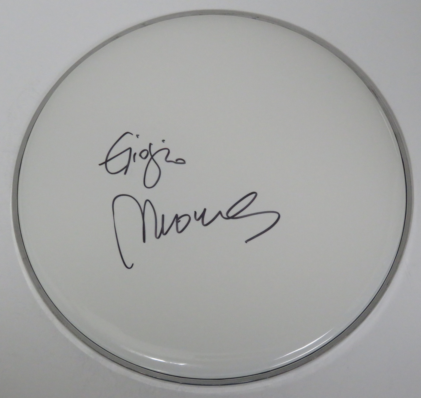 Giorgio Moroder Signed Drumhead DD63832