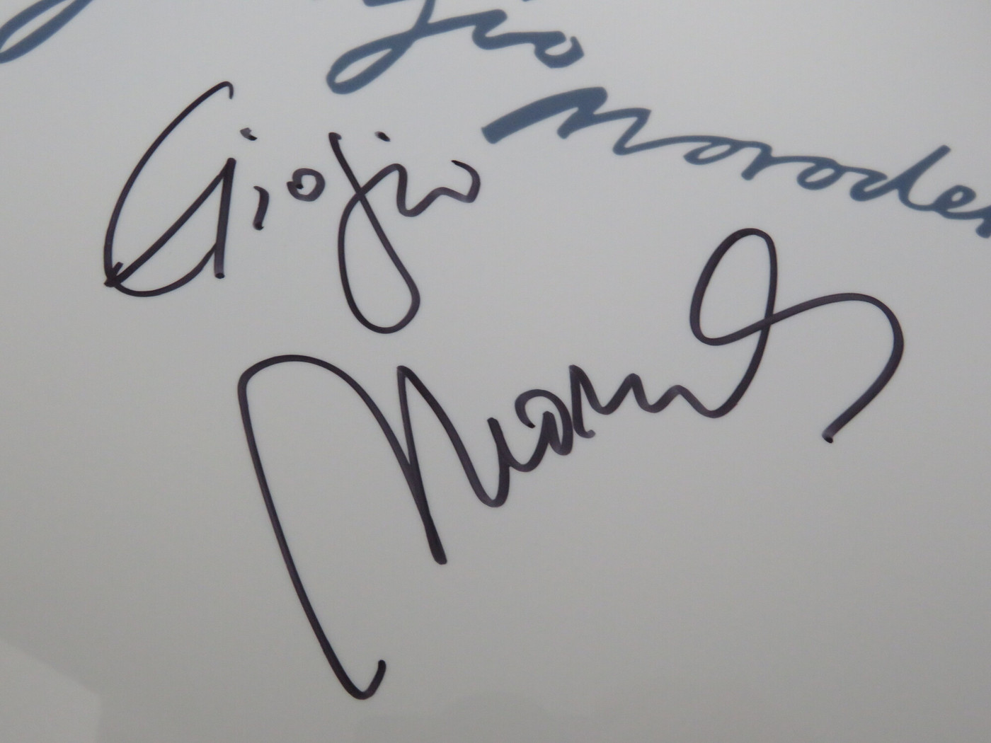 Giorgio Moroder Signed Drumhead DD63828