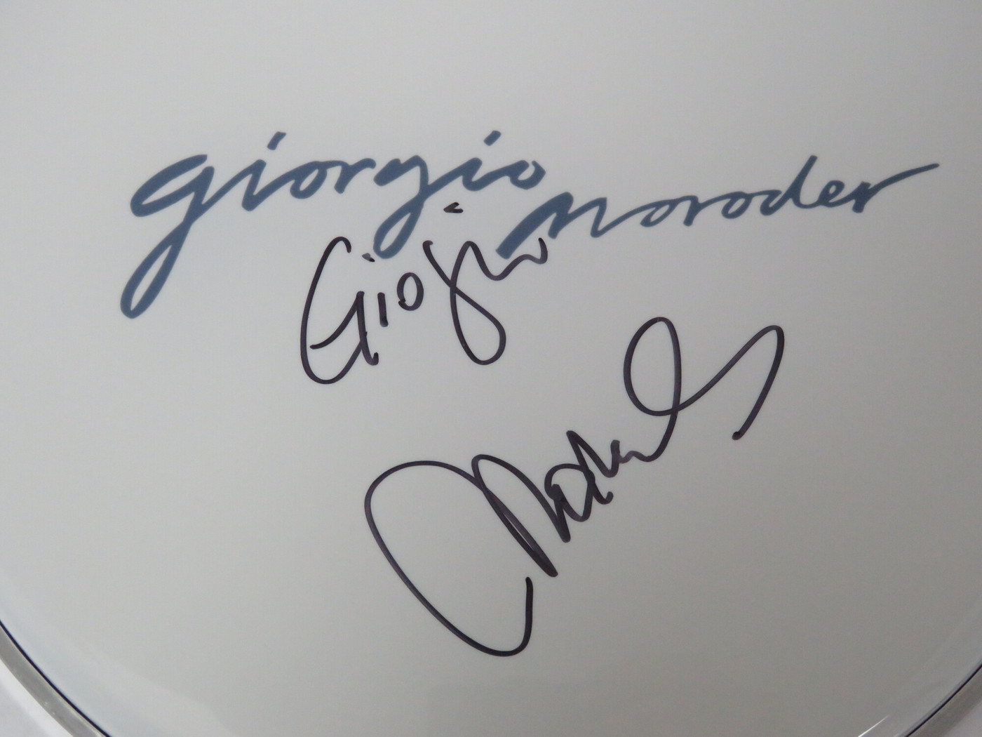 Giorgio Moroder Signed Drumhead DD63827