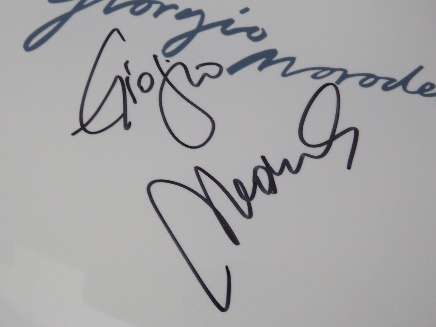 Giorgio Moroder Signed Drumhead DD63826