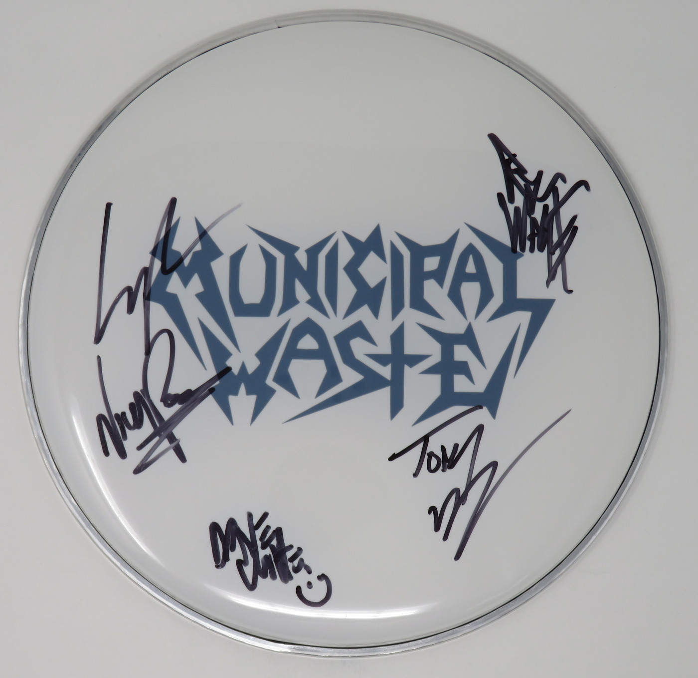 Municipal Waste Signed Drumhead