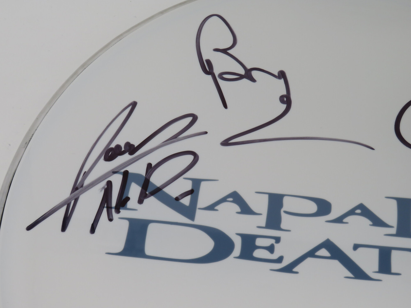 Napalm Death Signed Drumhead FF51406