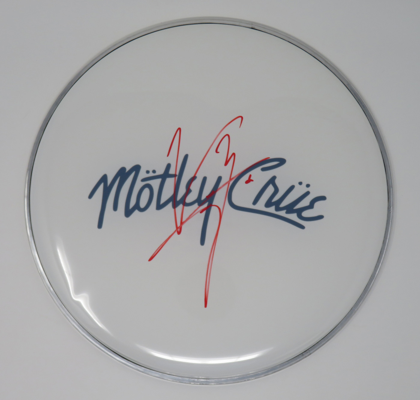 Motley Crue Signed Drumhead WIT698547