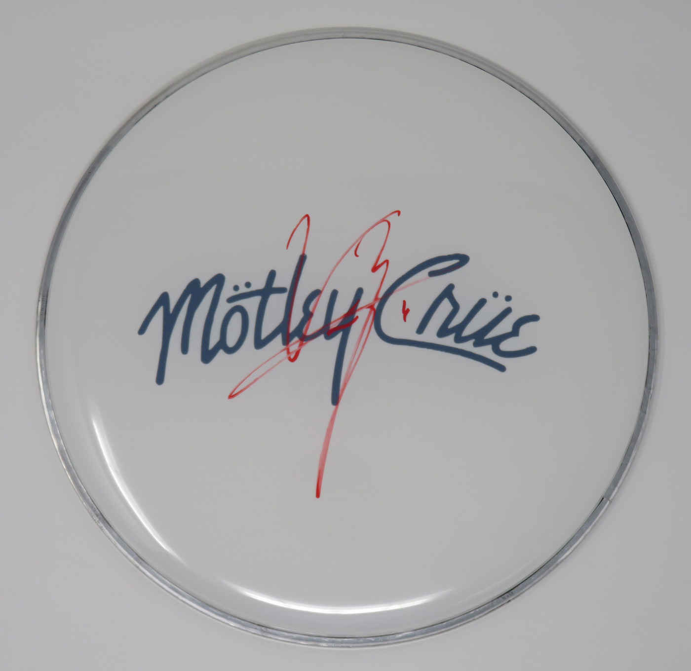 Motley Crue Signed Drumhead WIT698550