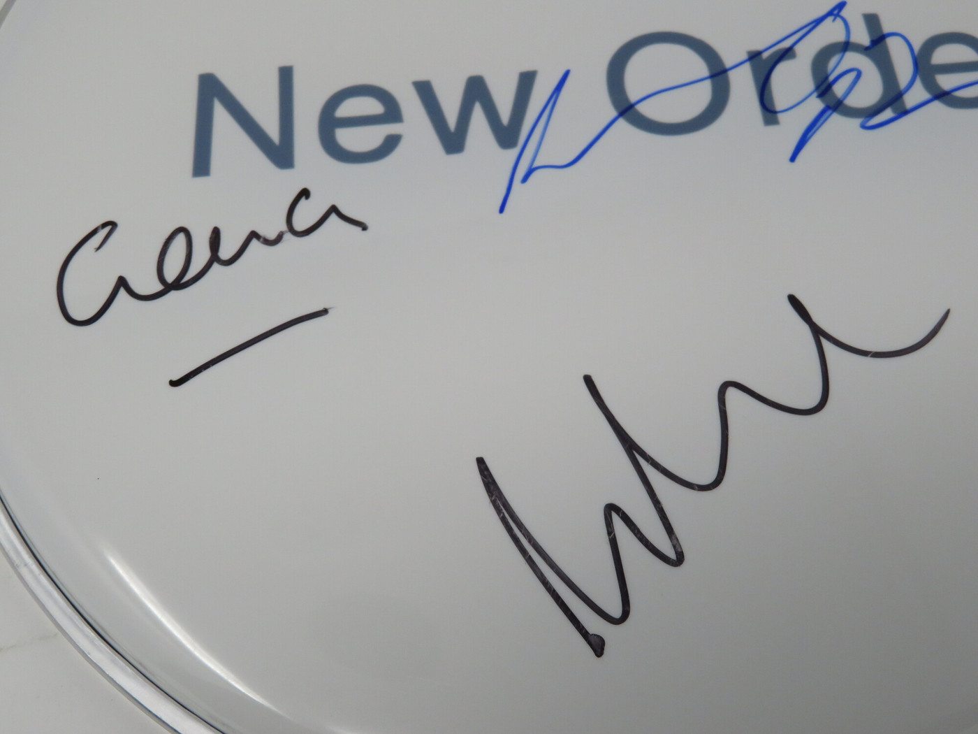 New Order Signed Drumhead LH-AX17692