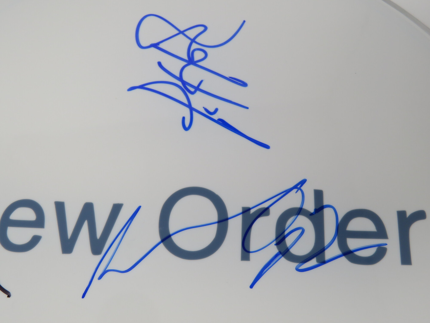 New Order Signed Drumhead LH-AX17692