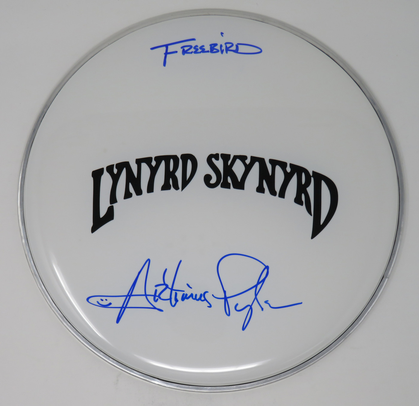 Lynyrd Skynyrd Signed Drumhead LH-RR58783