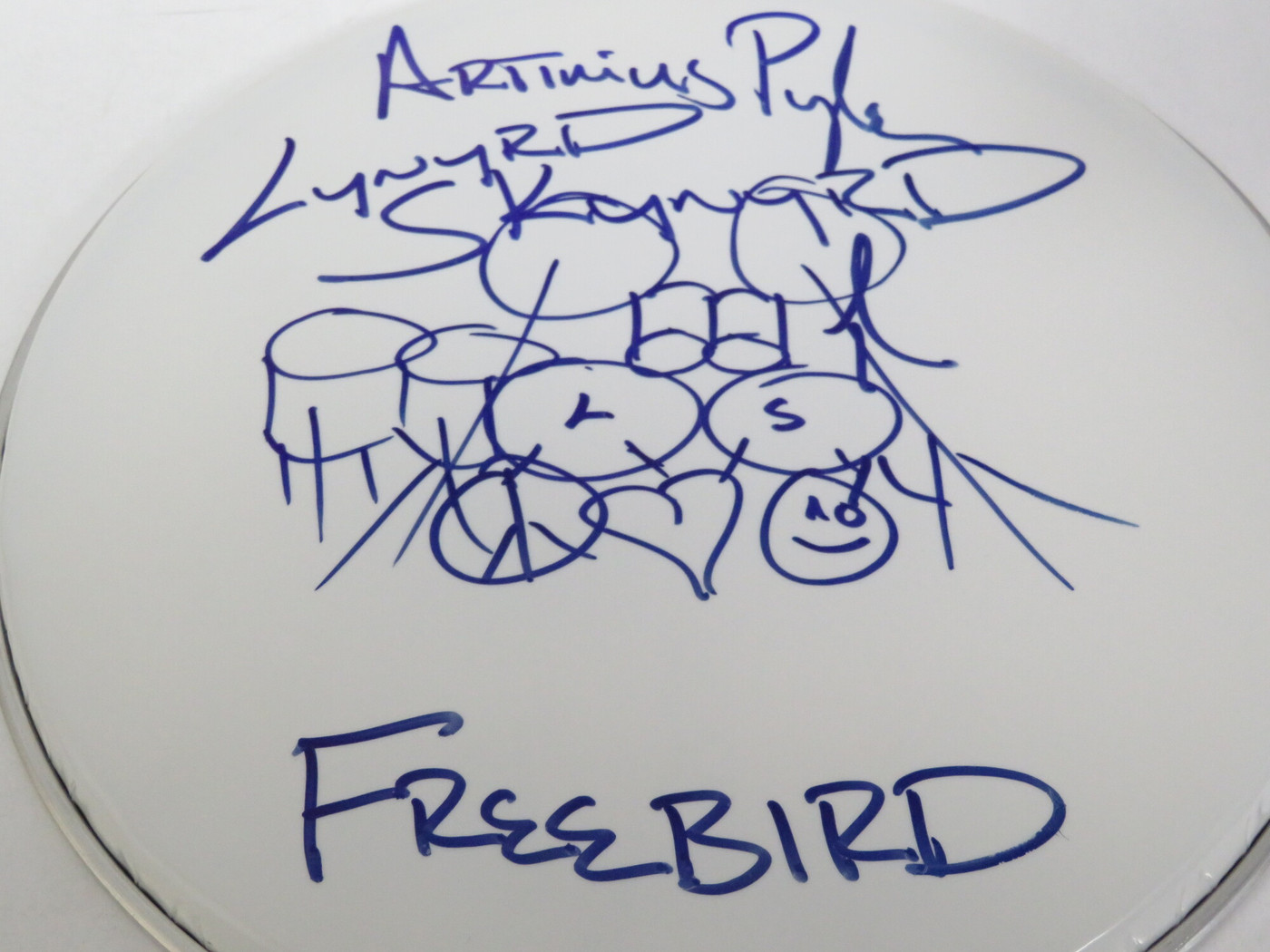 Lynyrd Skynyrd Signed Drumhead RR58903