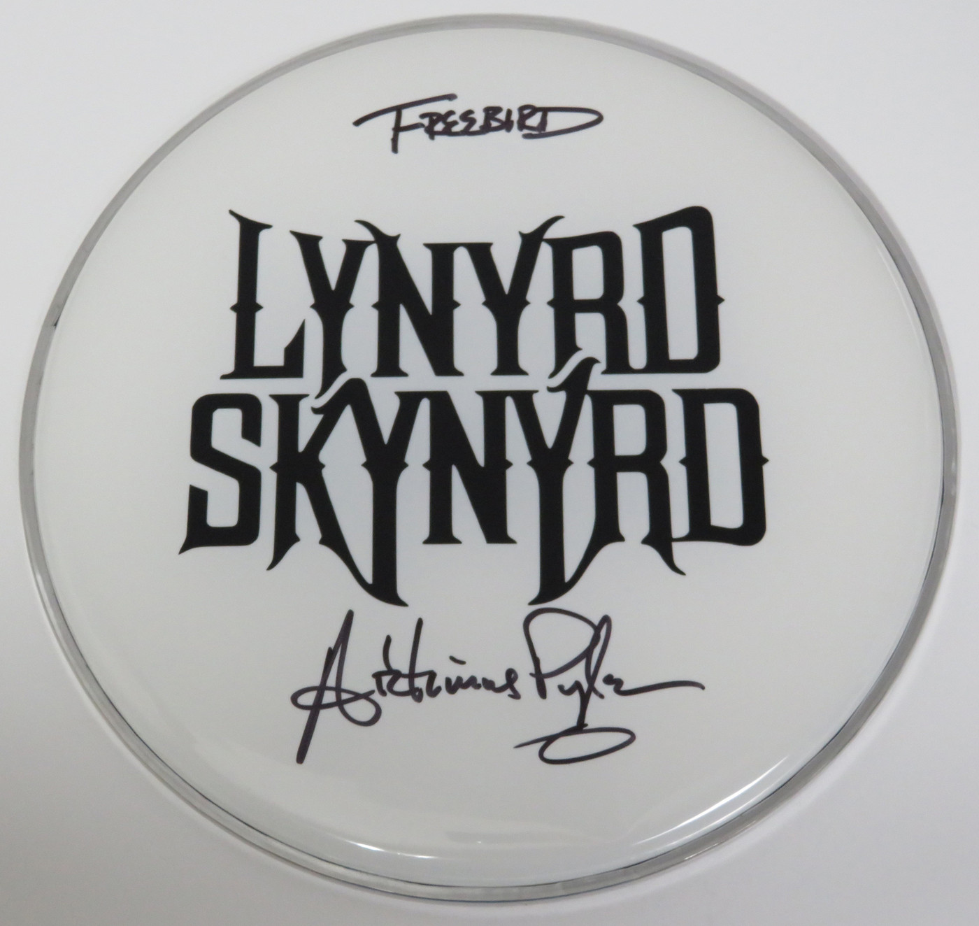 Lynyrd Skynyrd Signed Drumhead RR58794
