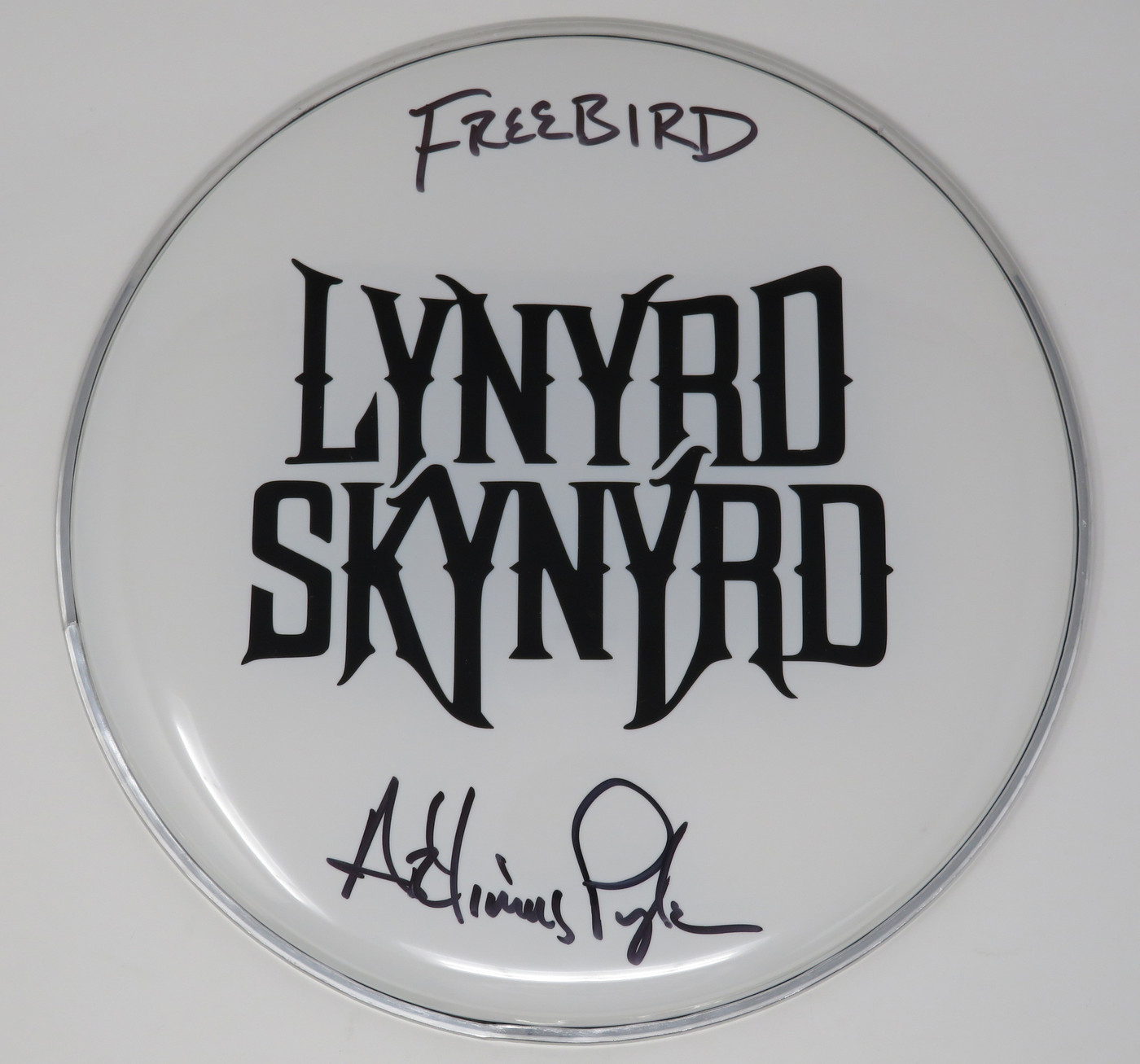Lynyrd Skynyrd Signed Drumhead LH-WIT838164