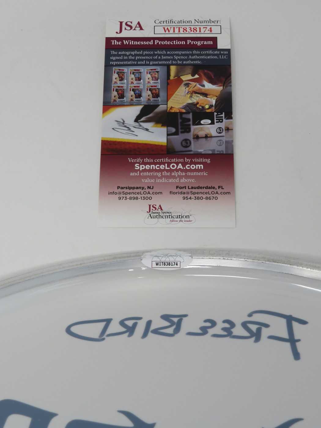 Lynyrd Skynyrd Signed Drumhead LH-WIT838174